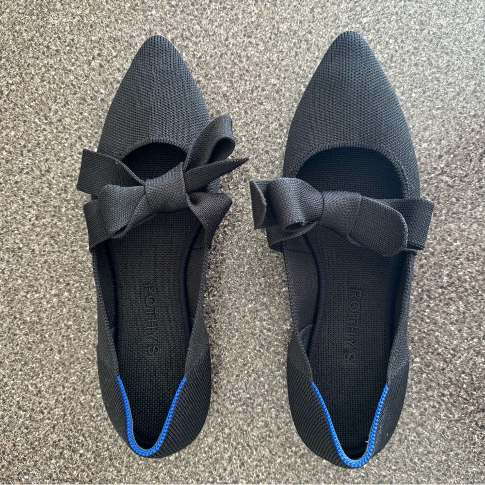 COPY - Rothy’s Mary Jane Pointed Tie Flats
